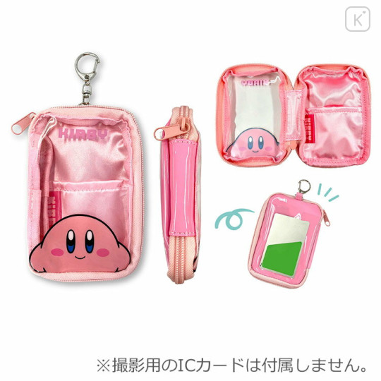 Japan Kirby Clear Card Pouch - Kirby / Pink - 2