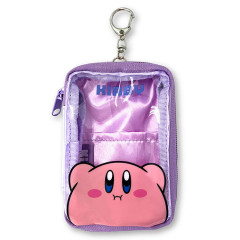 Japan Kirby Clear Card Pouch - Kirby / Purple