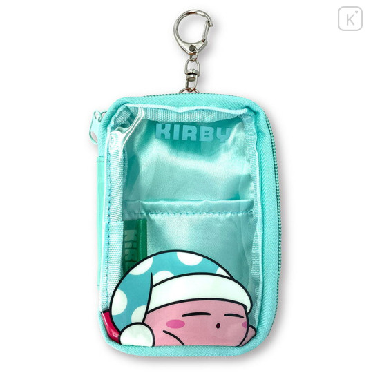 Japan Kirby Clear Card Pouch - Kirby / Sleeping Blue - 1