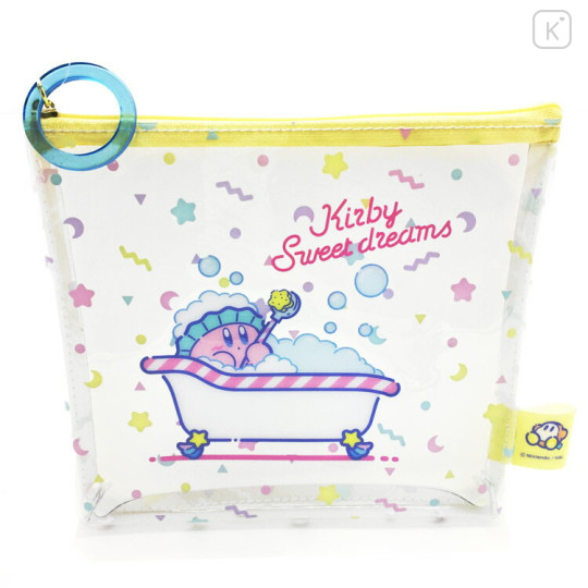 Japan Kirby Clear Pouch - Kirby / Sweet Dreams in Bath - 1