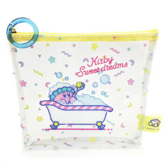 Japan Kirby Clear Pouch - Kirby / Sweet Dreams in Bath