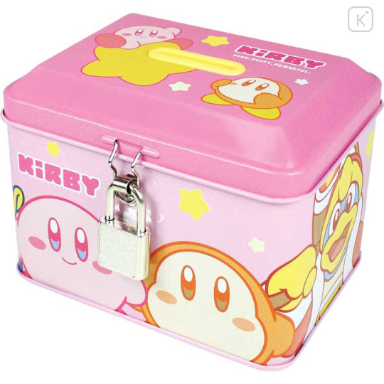Japan Kirby Piggy Bank Coin Can - Kirby & Waddle Dee / Pink - 1