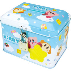 Japan Kirby Piggy Bank Coin Can - Kirby & Waddle Dee / Blue