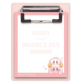 Japan Kirby Notepad Memo with Binder - Kirby & Waddle Dee - 1