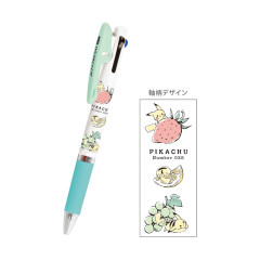 Japan Pokemon Jetstream 3 Color Multi Ballpoint Pen - Pikachu : Fruits