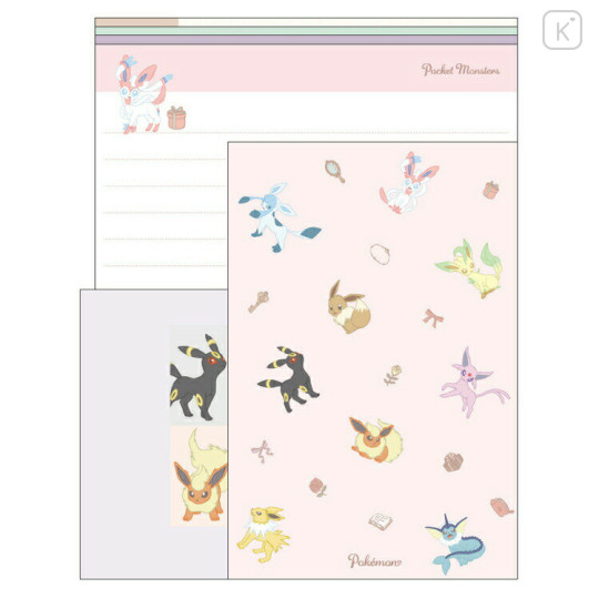 Japan Pokemon Letter Set - Eevee Evolution - 1