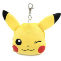 Japan Pokemon Face Reel Pass Case - Pikachu - 1