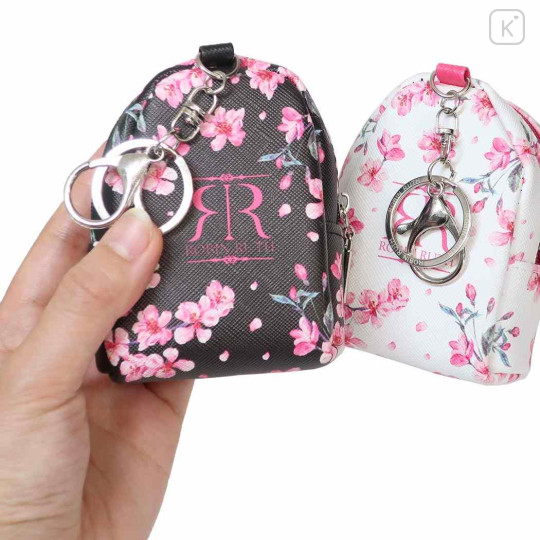 Japan Sanrio Mini Pouch - Hello Kitty : Robin Ruth Sakura Backpack Style White - 2