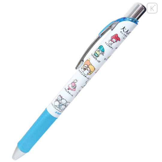 Japan Sanrio EnerGel Gel Pen - Characters / Otonano-zukan Blue - 1