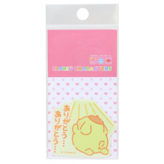 Japan Sanrio Vinyl Sticker - Pompompurin Expresssion : Thank You