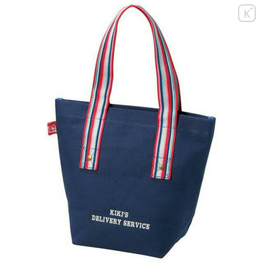 Japan Ghibli Mini Embroidery Tote Bag - Kiki's Delivery Service : Jiji Navy - 2