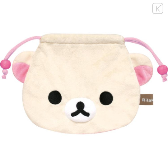 Japan San-X Plush Drawstring Purse - Korilakkuma - 1