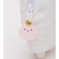 Japan San-X Plush Pass Case with Reel - Sumikko Gurashi / Shirokuma - 2