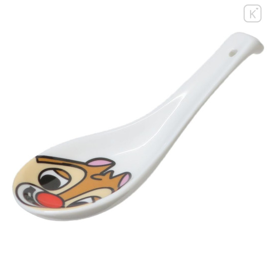 Japan Disney Ceramic Spoon - Dale Face / White - 1
