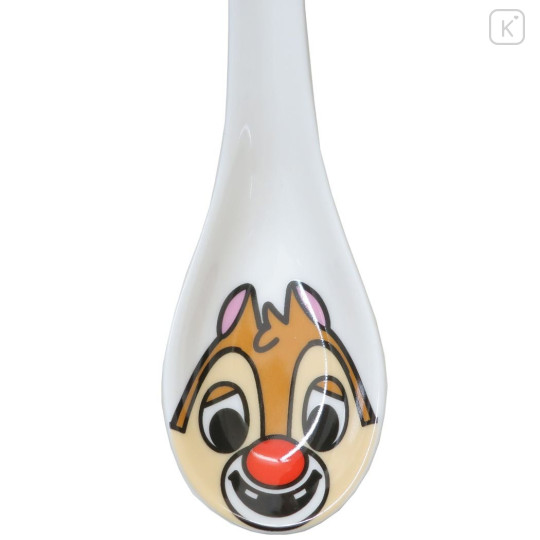 Japan Disney Ceramic Spoon - Dale Face / White - 2