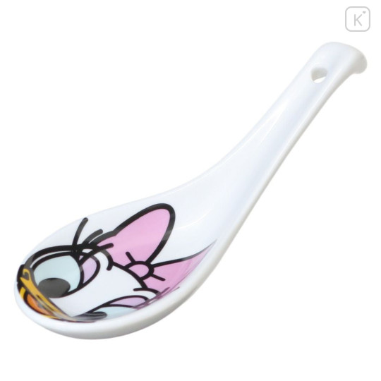 Japan Disney Ceramic Spoon - Daisy Duck / White - 1