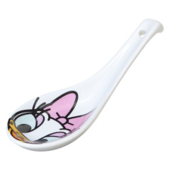 Japan Disney Ceramic Spoon - Daisy Duck / White