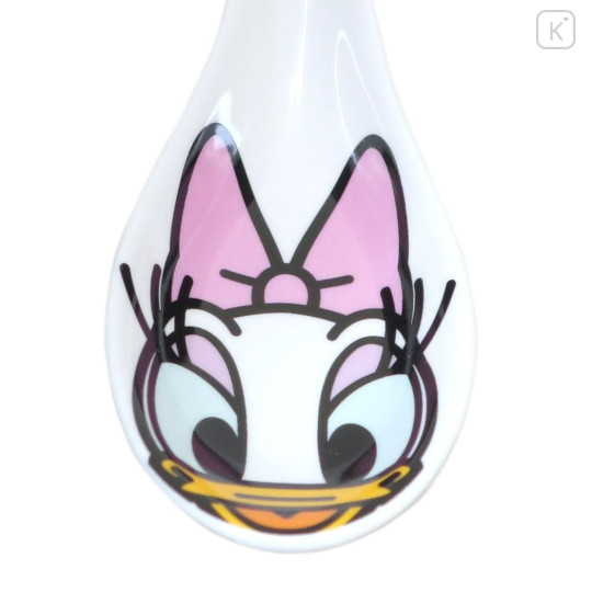 Japan Disney Ceramic Spoon - Daisy Duck / White - 2