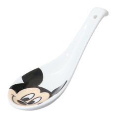 Japan Disney Ceramic Spoon - Mickey Mouse / White