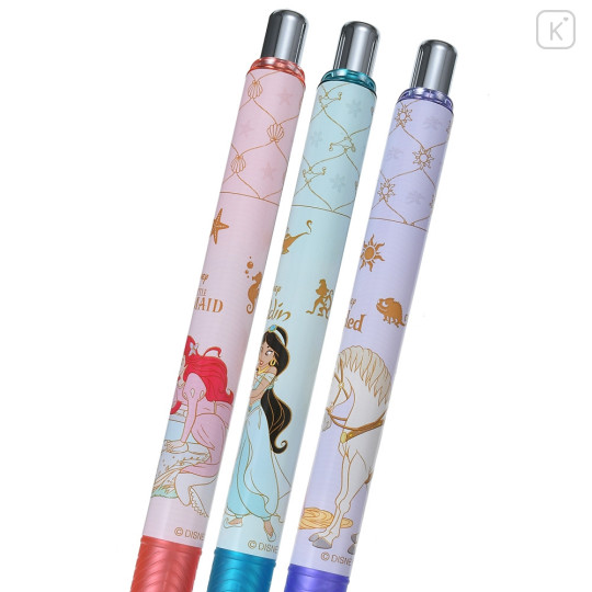 Japan Disney Store EnerGel Gel Pen Set - Princess Ariel, Jasmine, Rapunzel - 4