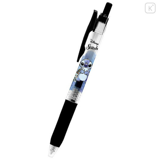 Japan Disney Sarasa Clip Gel Pen - Stitch : Black - 1