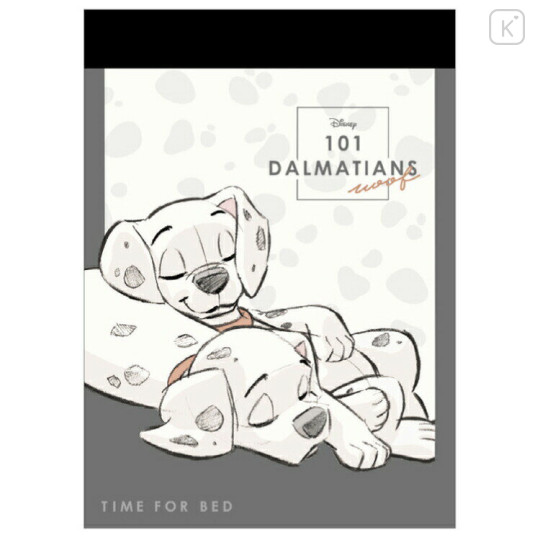 Japan Disney Mini Notepad - 101 Dalmatians Dogs - 1