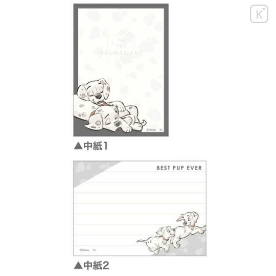 Japan Disney Mini Notepad - 101 Dalmatians Dogs - 2