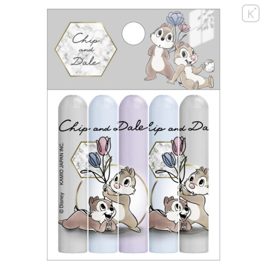 Japan Disney Pencil Cap 5pcs Set - Chip & Dale : Flora - 1