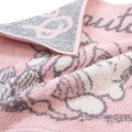 Japan Peanuts Wash Towel Handkerchief - Snoopy / Pink & Grey - 2