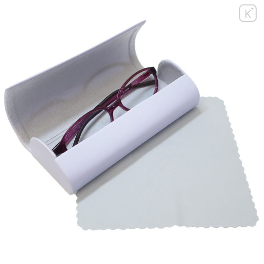 Japan Peanuts Glasses Case & Cloth - Snoopy / Dreamy Light Purple - 2