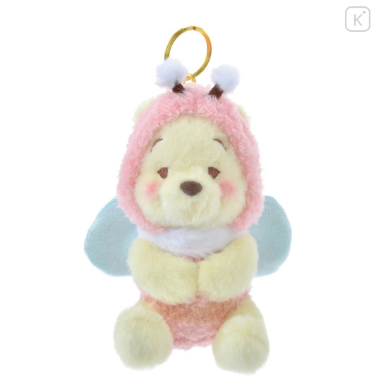 Japan Disney Store Plush Keychain - Pooh : Honeybee Pink - 1