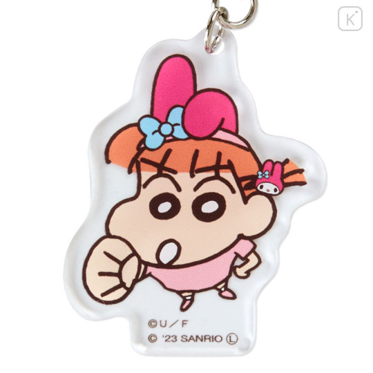 Japan Sanrio × Crayon Shin-chan Acrylic Keychain - My Melody & Nene-chan - 2