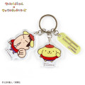 Japan Sanrio × Crayon Shin-chan Acrylic Keychain - Pompompurin & Bo-chan - 1