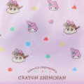 Japan Sanrio × Crayon Shin-chan Embroidery Pouch - My Melody & Nene-chan - 4