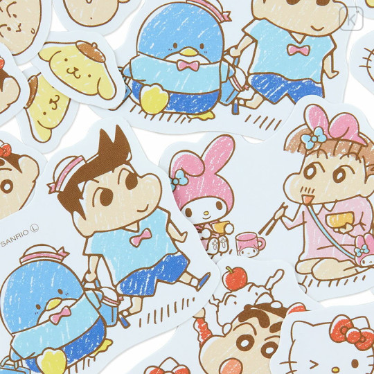 Japan Sanrio × Crayon Shin-chan Piece Seal Pack - Crayon - 3