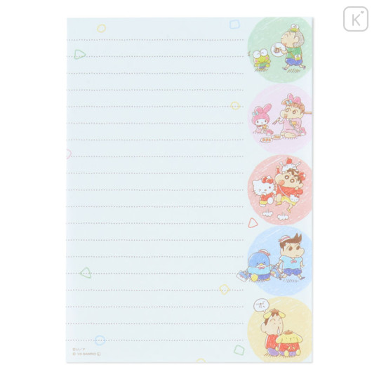 Japan Sanrio × Crayon Shin-chan A6 Notepad - Crayon - 3