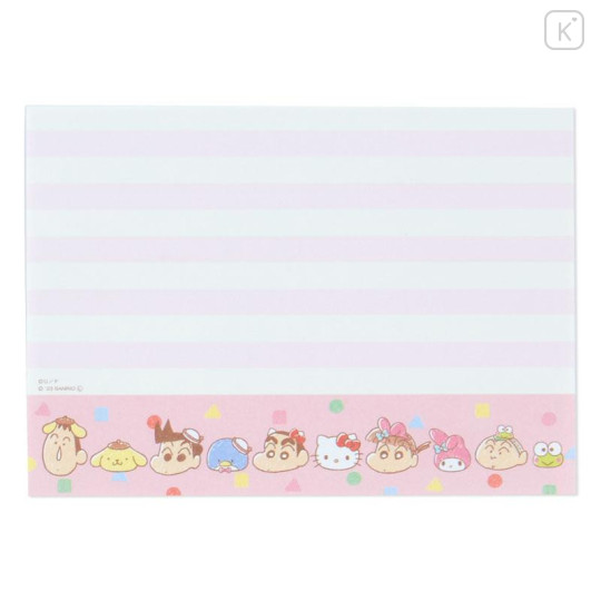 Japan Sanrio × Crayon Shin-chan A6 Notepad - Crayon - 5