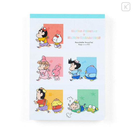 Japan Sanrio × Crayon Shin-chan A6 Notepad - Pastel - 2
