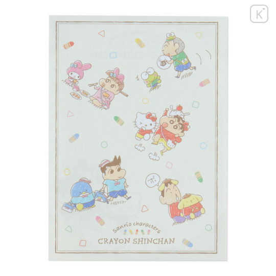 Japan Sanrio × Crayon Shin-chan Mini Letter Set - Crayon - 2