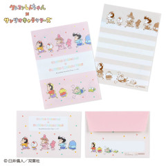 Japan Sanrio × Crayon Shin-chan Mini Letter Set - Pastel