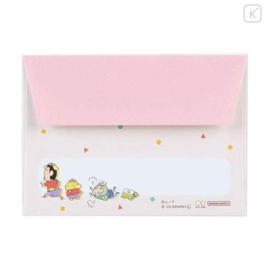Japan Sanrio × Crayon Shin-chan Mini Letter Set - Pastel - 5