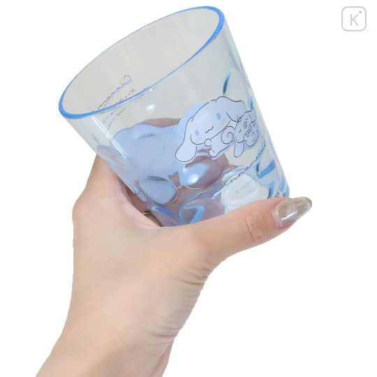 Japan Sanrio Acrylic Tumbler Clear Airy - Cinnamoroll / Little Happy Thing - 2