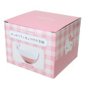 Japan Sanrio Ceramic Bowl with Nokkari Figure - Hello Kitty / Red & White - 5