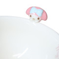 Japan Sanrio Ceramic Bowl with Nokkari Figure - My Melody / Pink & White - 3