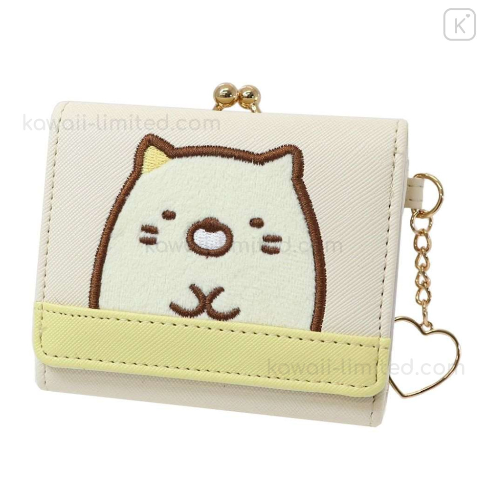 Japan San-X Tri-Fold Wallet & Coin Case - Sumikko Gurashi / Cat