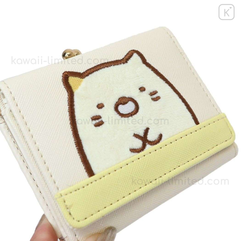 Japan San-X Tri-Fold Wallet & Coin Case - Sumikko Gurashi / Cat