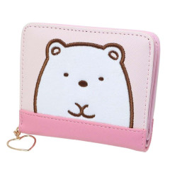Japan San-X Bi-Fold Wallet & Coin Case - Sumikko Gurashi / Shirokuma