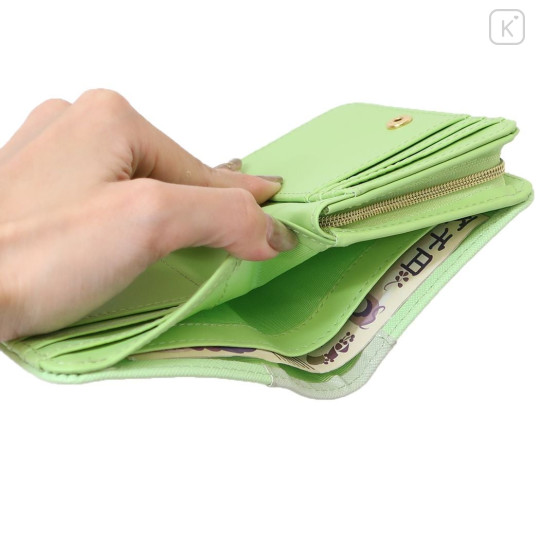 Japan San-X Bi-Fold Wallet & Coin Case - Sumikko Gurashi : Embroidery Penguin? - 4