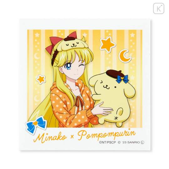Japan Sanrio × Sailor Moon Cosmos Photo Sticker - Pompompurin & Minako - 1
