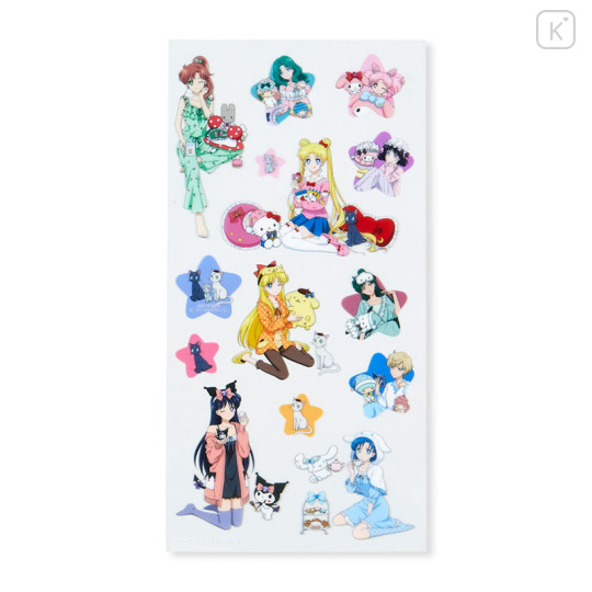 Japan Sanrio × Sailor Moon Cosmos Clear Sticker Sheet A - 2